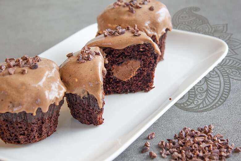 vegane Nougat-Cupcakes