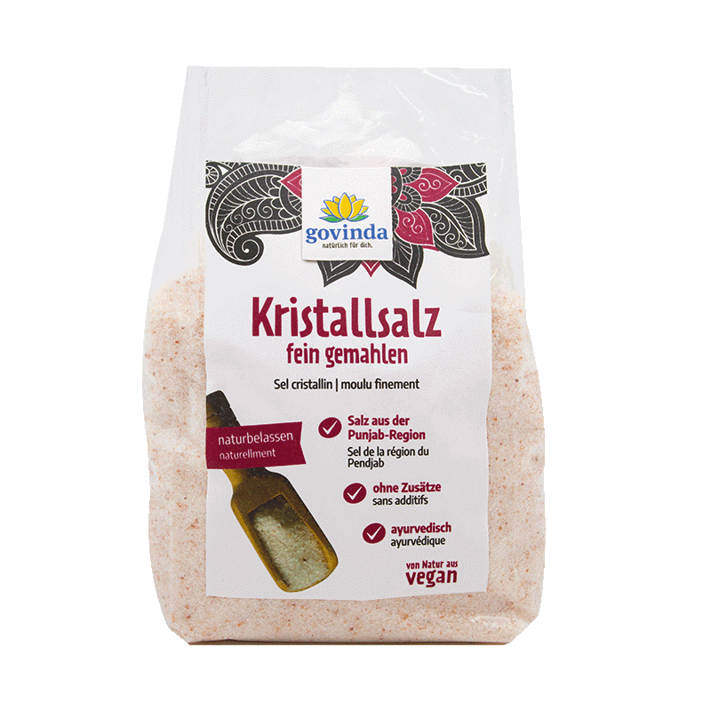 Kristallsalz fein gemahlen