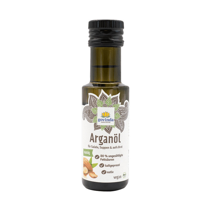 Argan-Öl aus 1. Kaltpressung mit besonders vielen ungesättigten Fettsäuren | vegan ✓ 100 % natürlich ✓ kaltgepresst ✓