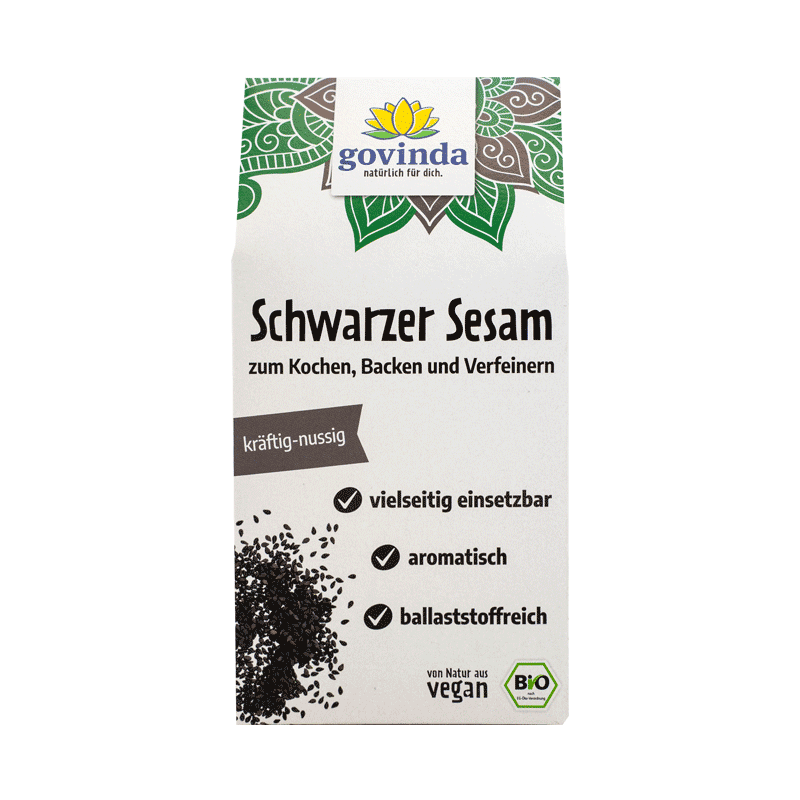 Schwarzer Bio-Sesam – die Urform des Sesams: pflanzliche Ballaststoffquelle mit nussigem Aroma