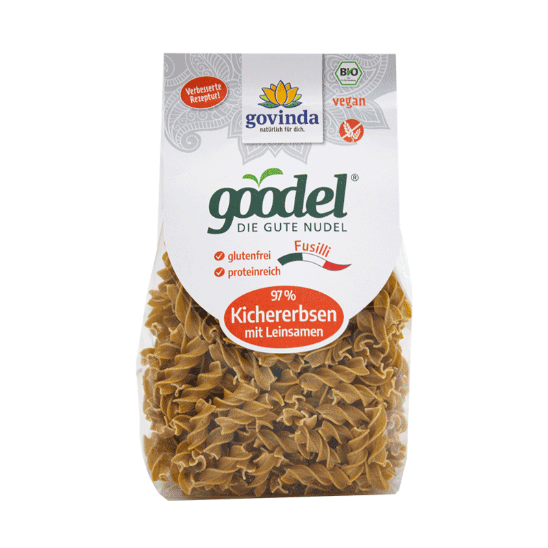 Goodel Kichererbsen mit Leinsamen Fusilli