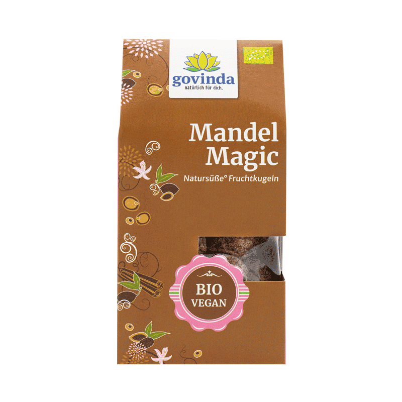 Mandel-Magie in Kugelform: Nussig-süßer Nuss-Genuss mit viel Zimt, aber ganz ohne zugesetzten Zucker. ✓ vegan ✓ 100 % natürlich ✓