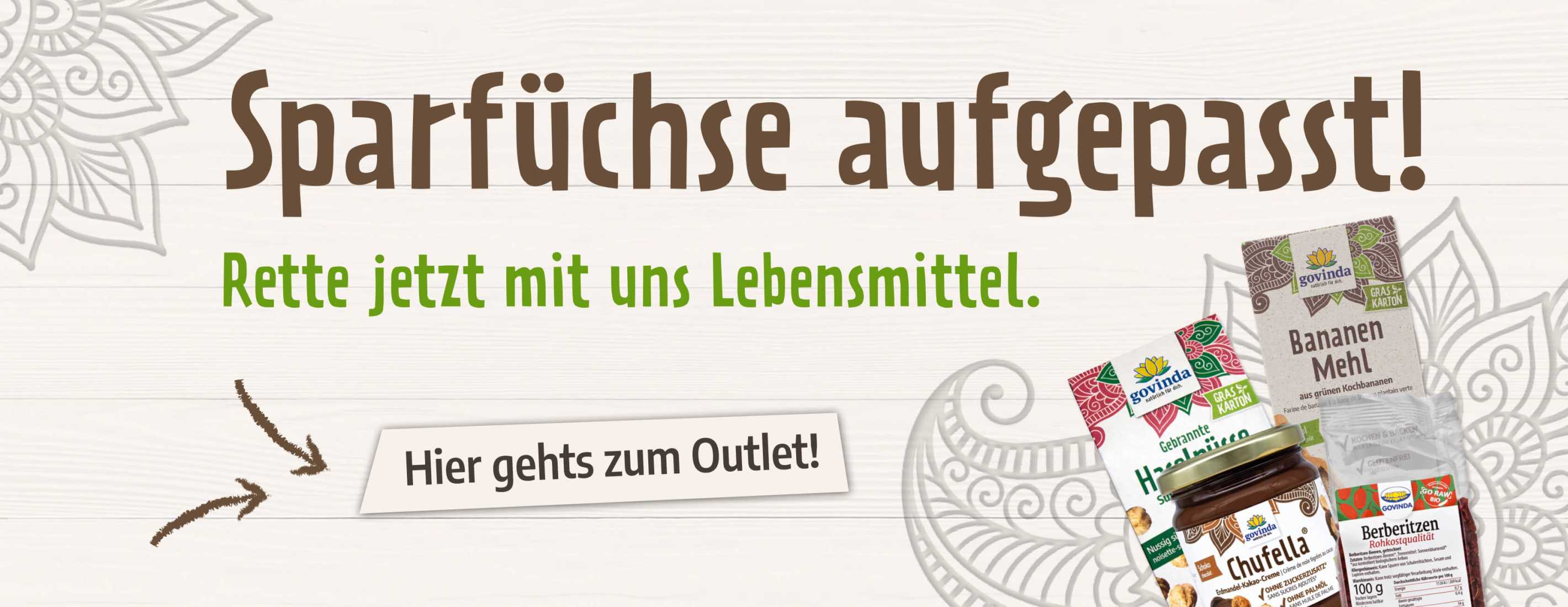 zum Govinda Outlet – Lebensmittel retten und sparen