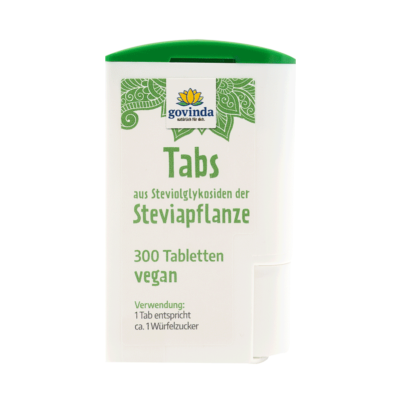 Stevia-Tabs: Praktischer Ersatz für raffinierten Zucker zum Süßen von Kaffee, Tee & Getränken | vegan ✓ 100 % natürlich ✓ kalorienarm