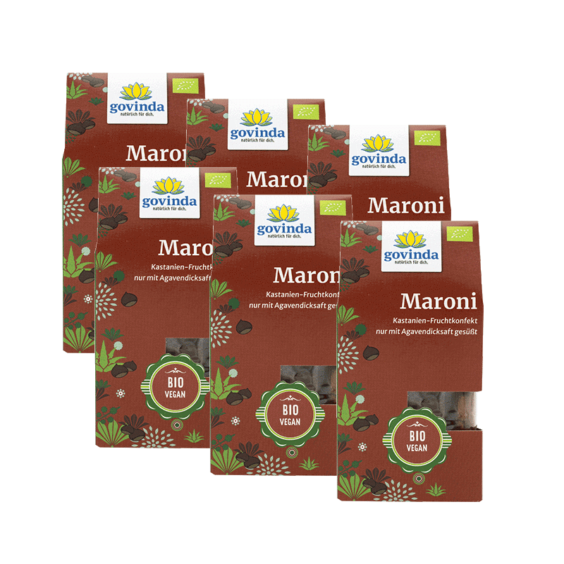 Mit weichem Zimt & einer feinen Karamell-Note: Unser Maroni-Konfekt ist besonders nussig-süß | Dattel-Kastanien-Konfekt | ✓ vegan ✓ Sparpack ✓ ohne Zuckerzusatz ✓