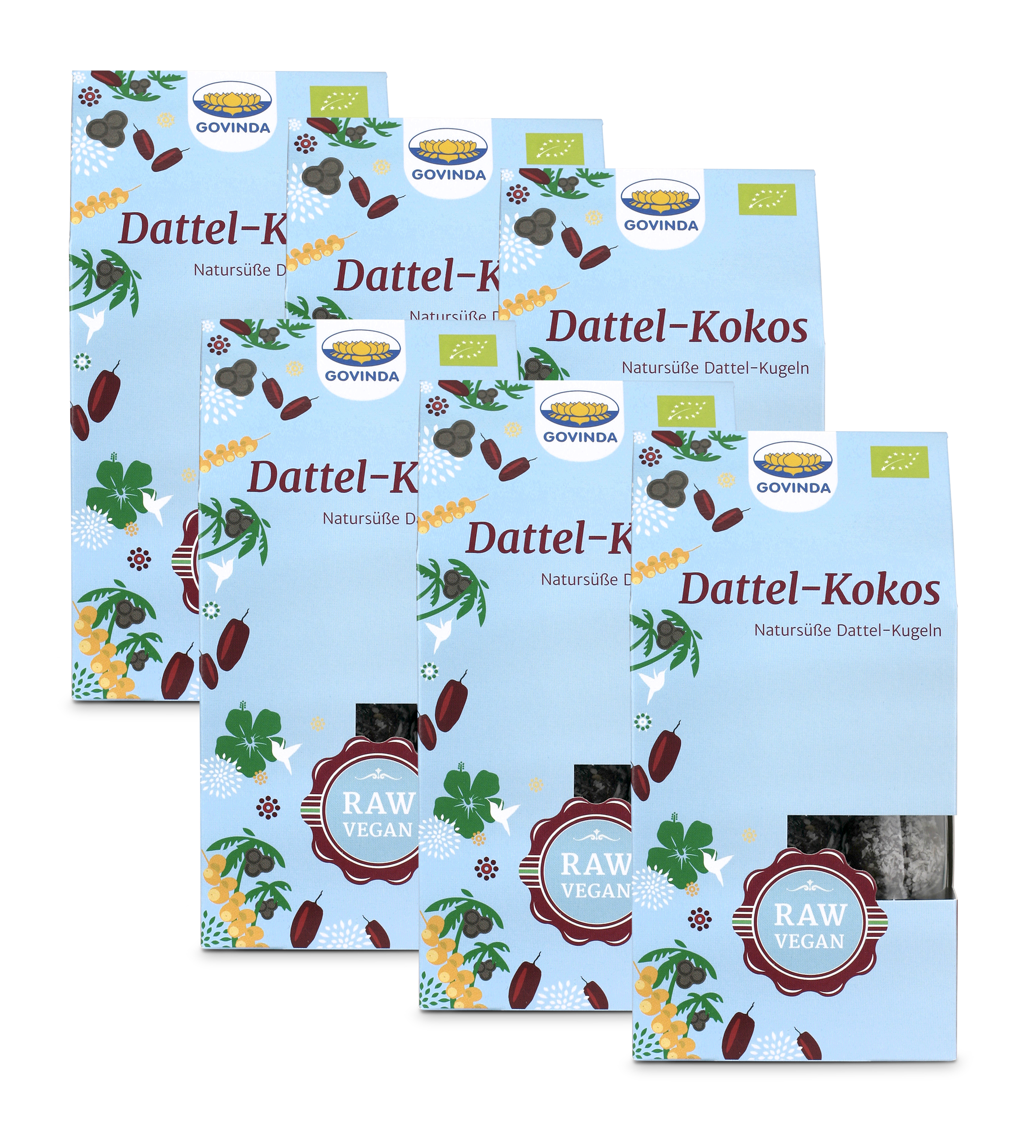 Fruchtkugeln mit Datteln & Kokos im Sparpack – Paradisischer Kokos-Genuss ganz ohne zugesetzten Zucker ✓ vegan ✓ 100 % natürlich ✓