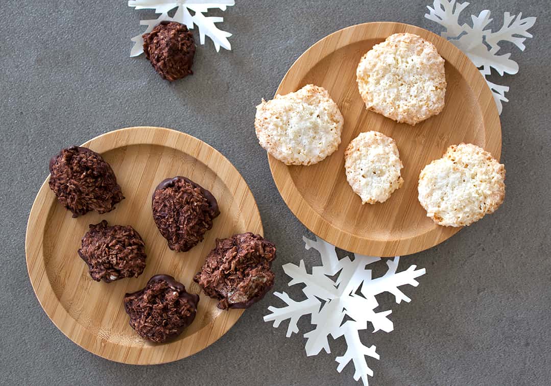 Kokos- und Schoko-Makronen