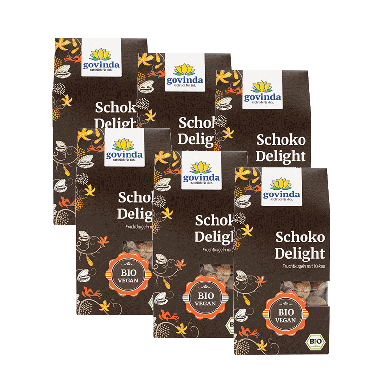 Schoko Delight | Dattel-Fruchtkugeln mit Kakao | Sparpack | vegan ✓ glutenfrei ✓ mit fair gehandelten Datteln ✓