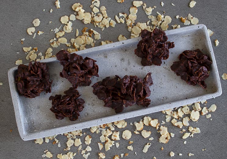 Erdmandel-Knusper-Schokoberge