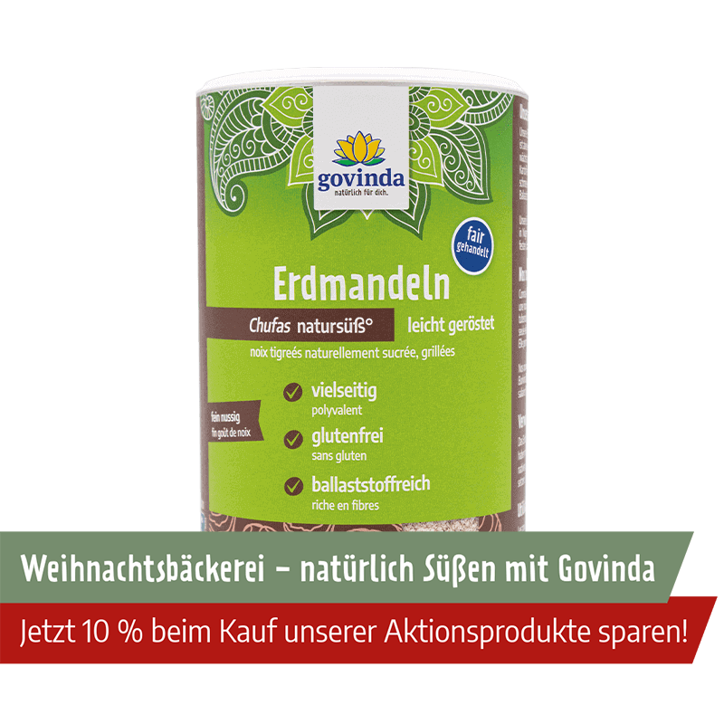 Erdmandeln gemahlen - geröstet