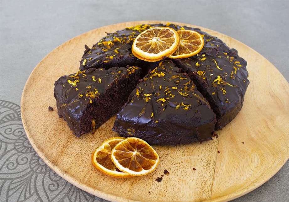 Ayurvedischer Schoko-Orangen-Kuchen