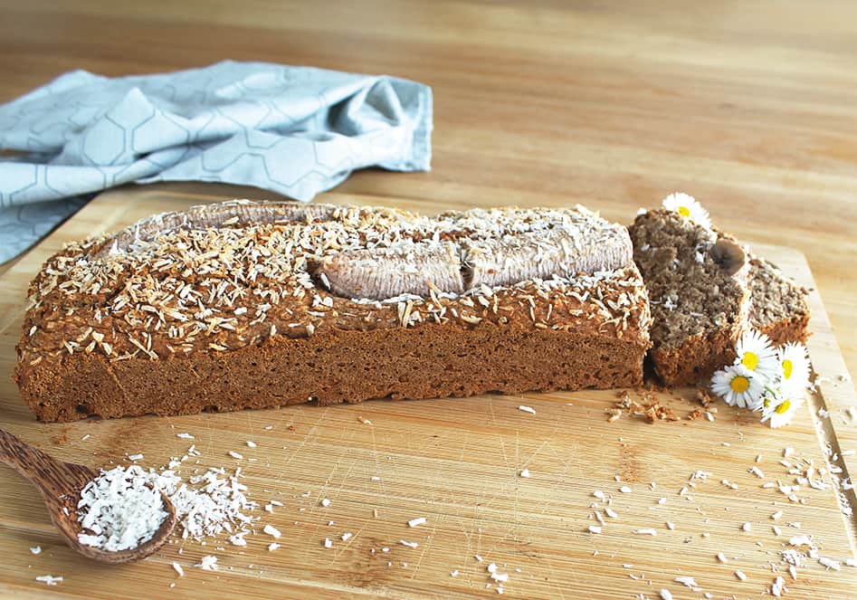 Braunhirse-Kokos-Bananenbrot