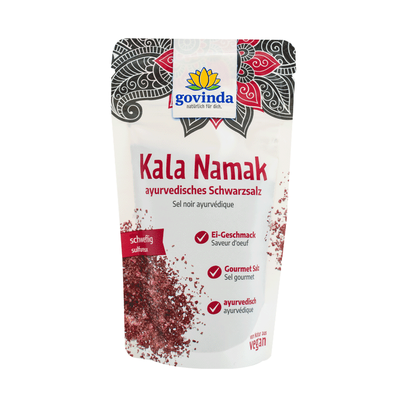 Kala Namak: Gourmetsalz für leckeren, veganen Ei-Geschmack. Aus der Ayurvedischen Lehre | vegan ✓ 100 % natürlich ✓ fair trade ✓