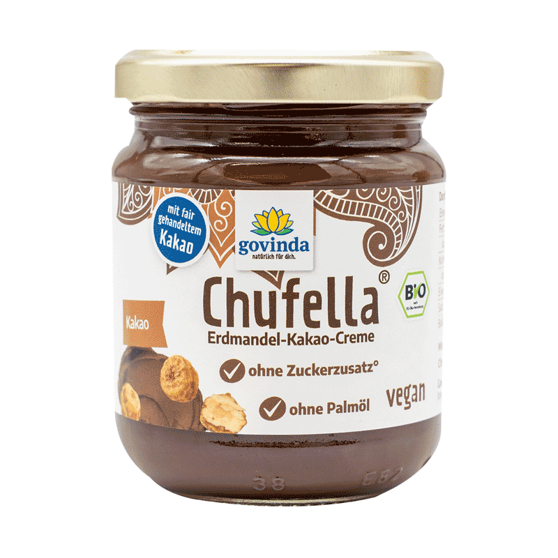 Bio Chufella im Glas mit Schraubdeckel