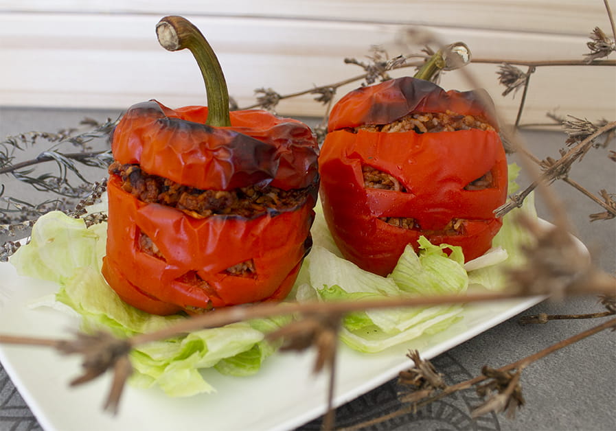 gefüllte Paprika Monster