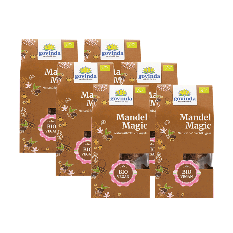 Mandel-Magie in Kugelform: Nussig-süßer Nuss-Genuss mit viel Zimt, aber ganz ohne zugesetzten Zucker. ✓ vegan ✓ Sparpack ✓