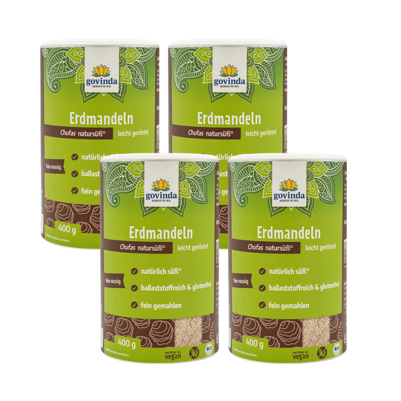 Erdmandeln gemahlen, geröstet Sparpack 4x400g