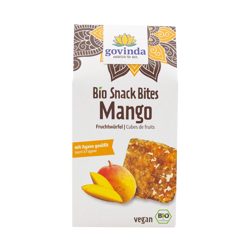 Unsere Mango Bites – ein tropischer Tanz von Mango, Dattel & Kokos für deine Geschmacksknospen | vegan ✓ 100 % natürlich ✓ ohne Zuckerzusatz ✓