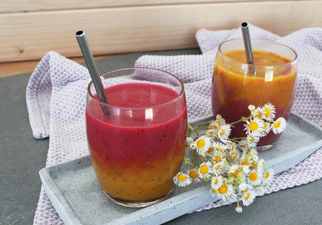 Mango-Himbeer-Chia-Smoothie
