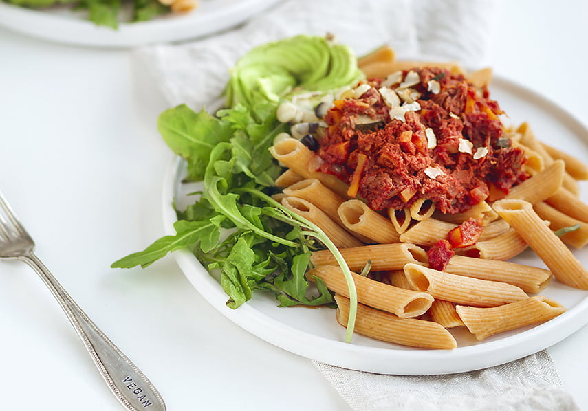 Jackfrucht-Bolognese