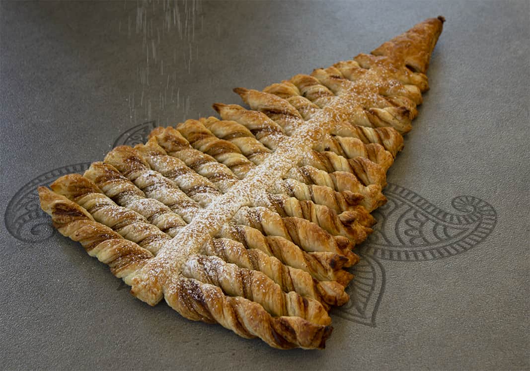 Erdmandel-Nougat-Tannenbaum