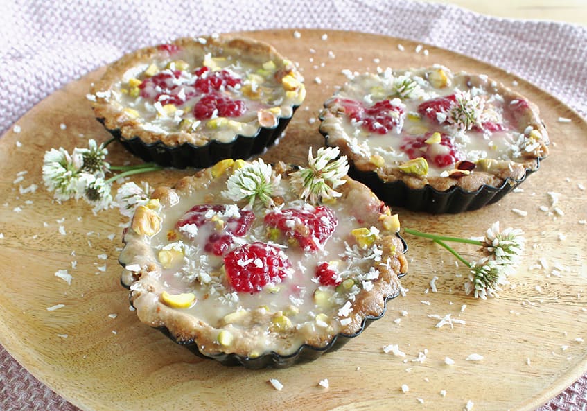 Himbeerküchlein mit Pistazie