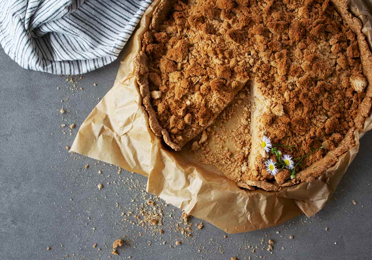 Apfelkuchen mit Kokosstreuseln