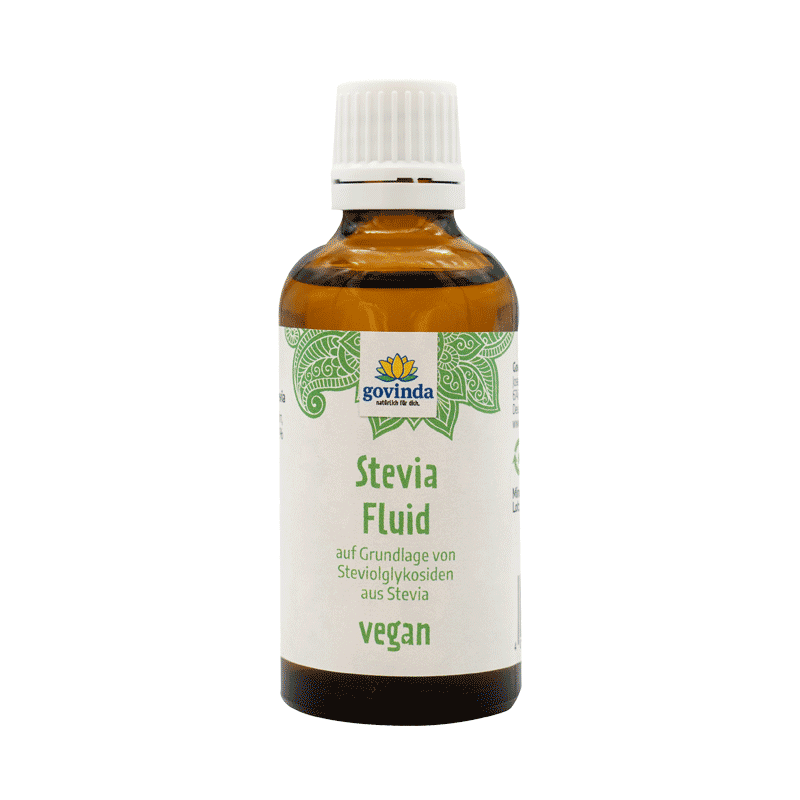 Stevia Fluid im Glas mit Schraubdeckel