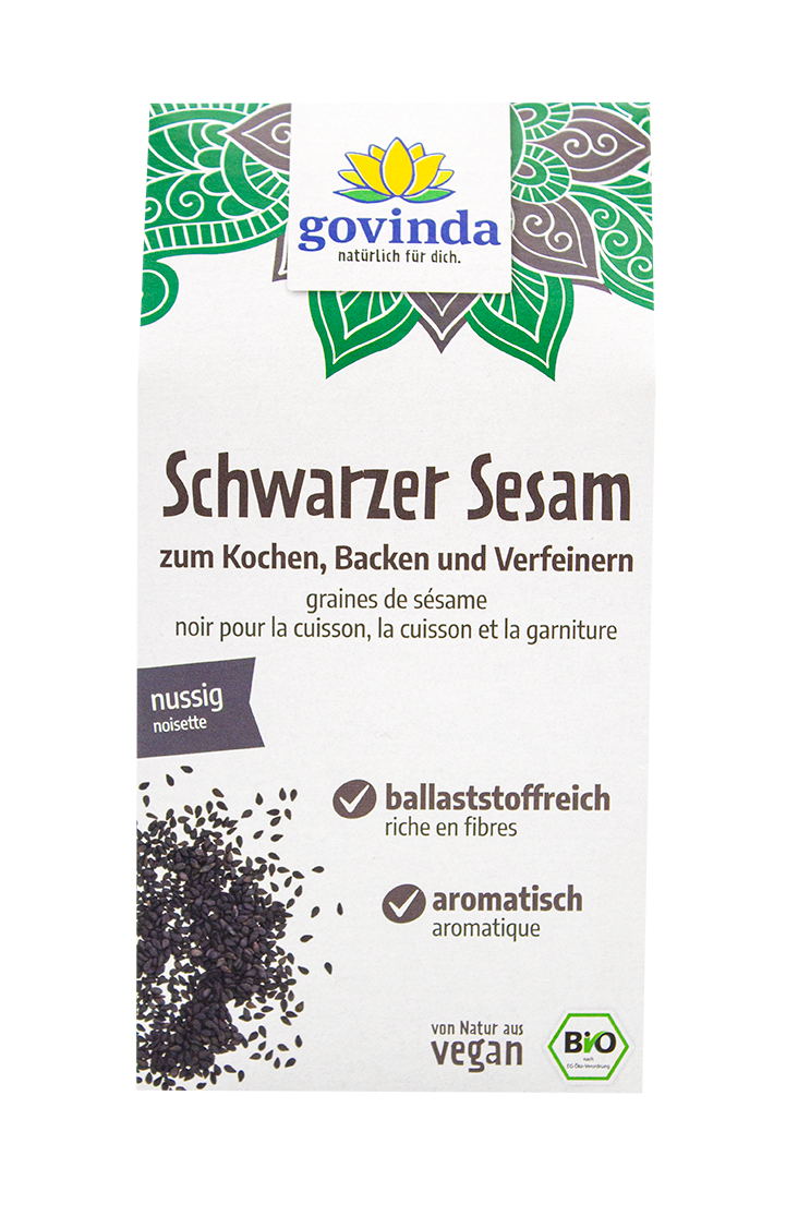 Schwarzer Sesam – die Urform des Sesams: pflanzliche Proteinquelle mit orientalisch-nussigem Aroma | vegan ✓ 100% natürlich ✓ proteinreich ✓
