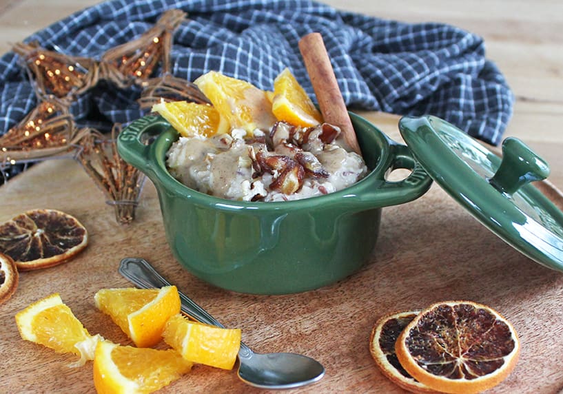 Orangen-Dattel-Porridge