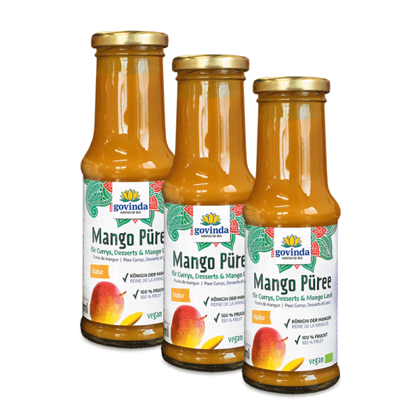 Der intensive, fruchtige Mango-Geschmack für tropischen Genuss im Sparpack | vegan ✓ 100 % natürlich ✓ ohne Zuckerzusatz