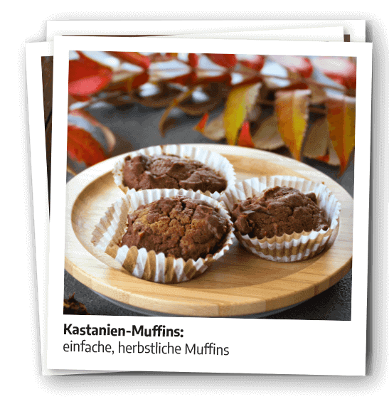 Kastanien-Muffins | Rezept | vegan