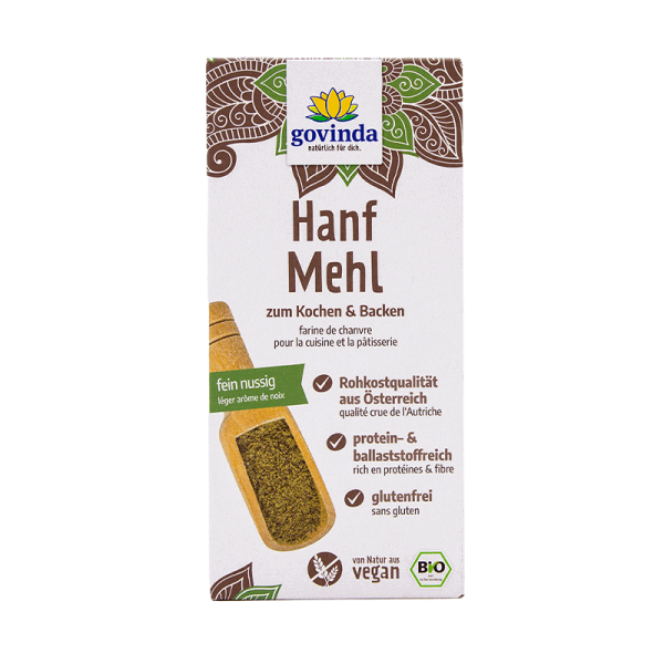 Hanfmehl – herzhaft-nussig & eine tolle Protein- & Ballaststoffquelle | vegan ✓ 100 % natürlich ✓ Rohkost ✓