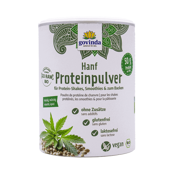 Hanf-Proteinpulver – Herrlich aromatisch, leicht würzig & fein nussig | vegan ✓ 100 % natürlich ✓ glutenfrei