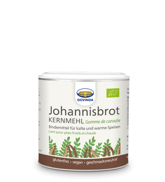 Unser Johannisbrotkernmehl – ideales pflanzliches Bindemittel für Suppen, Saucen & süße Speisen | vegan ✓ glutenfrei ✓ 100% pflanzlich ✓
