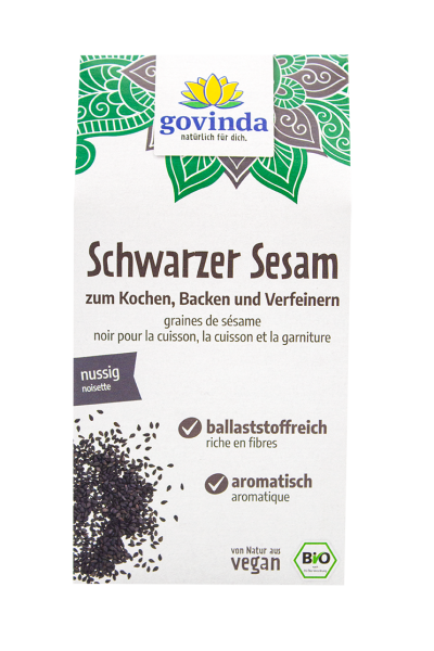 Schwarzer Sesam – die Urform des Sesams: pflanzliche Proteinquelle mit orientalisch-nussigem Aroma | vegan ✓ 100% natürlich ✓ proteinreich ✓